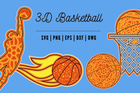 3D Basketball SVG Bundle SVG SvgOcean 