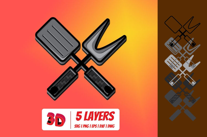 3D BBQ SVG SVG SvgOcean 