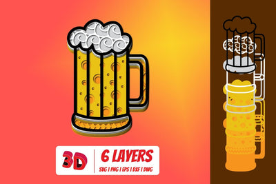 3D Beer SVG SVG SvgOcean 