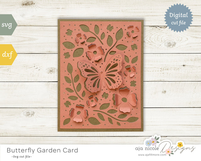 3d Butterfly card 3D Paper Aja Nicole Designs 