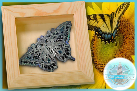 3D Butterfly Mandala Multi Layered Mandala SVG SVG Harbor Grace Designs 