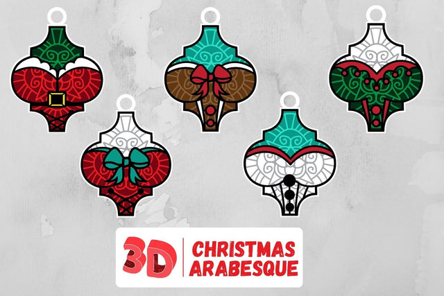 3D Christmas Arabesque SVG Bundle SVG SvgOcean 