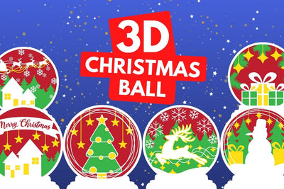 3D Christmas Balls SVG Bundle SVG SvgOcean 