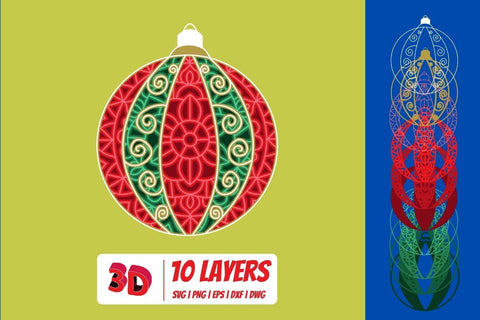 3D Christmas Balls SVG Bundle SVG SvgOcean 