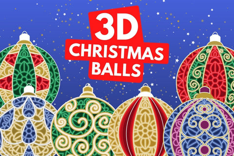 3D Christmas Balls SVG Bundle SVG SvgOcean 