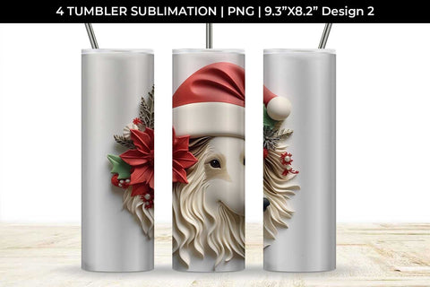 3D Christmas Collie Border Dog Tumbler Wrap 20 oz Sublimation PNG Bundle Free For Commercial Use Sublimation Sintegra 