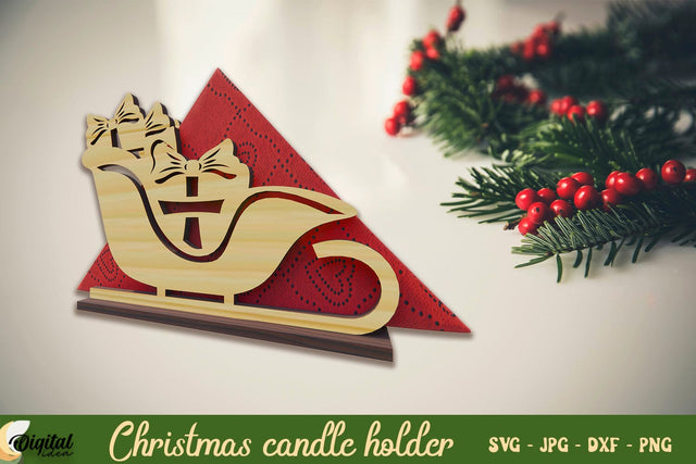 3D Christmas Decor Laser Cut. Christmas Tree Decoration SVG. SVG Evgenyia Guschina 