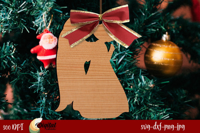 3D Christmas Decoration Laser Cut. Christmas Tree Toys Laser Cut. SVG Evgenyia Guschina 