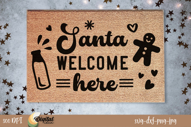 3D Christmas Doormat. Christmas Decoration SVG Design. SVG Evgenyia Guschina 