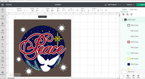 3D Christmas Dove Peace shadow box svg digital cut file SVG kartcreationii 