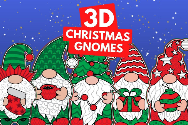 3D Christmas Gnomes SVG Bundle SVG SvgOcean 