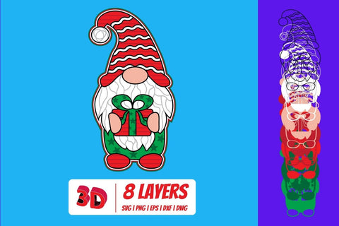 3D Christmas Gnomes SVG Bundle SVG SvgOcean 