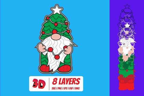 3D Christmas Gnomes SVG Bundle SVG SvgOcean 