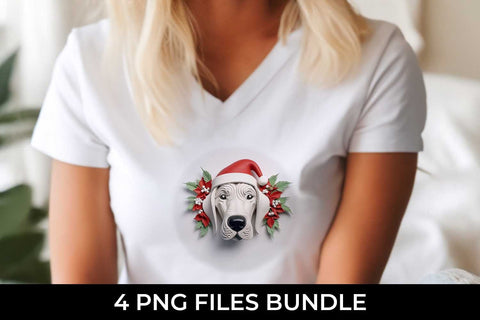 3D Christmas Great Dane Dog T-shirt Sublimation PNG Bundle Free For Commercial Use Sublimation Sintegra 