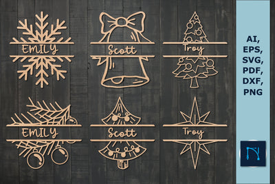 3d Christmas name sign SVG bundle SVG MD JOYNAL ABDIN 