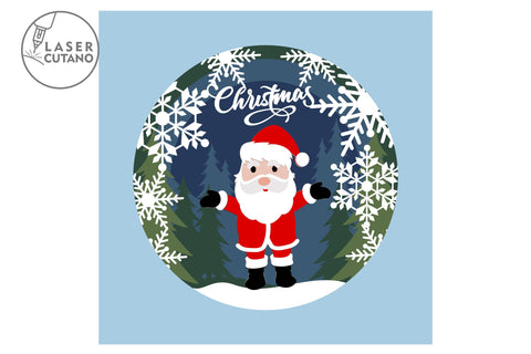 3D Christmas Set For Kids Multilayer Laser Cut Files, Mandala, SVG, 3D Designs, Mini Design Bundles SVG LaserCutano 