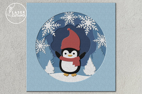 3D Christmas Set For Kids Multilayer Laser Cut Files, Mandala, SVG, 3D Designs, Mini Design Bundles SVG LaserCutano 