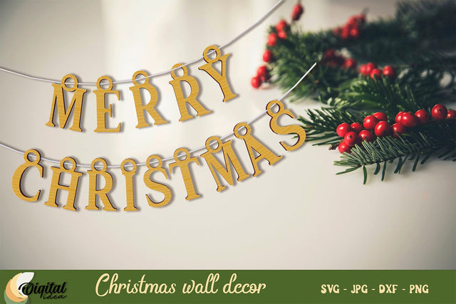 3D Christmas Wall Decor Laser Cut. 3D Christmas Decoration. SVG Evgenyia Guschina 