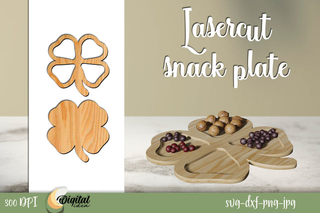 3D Design. Snack Plates Laser Cut. Kitchen Decor Laser Cut. SVG Evgenyia Guschina 