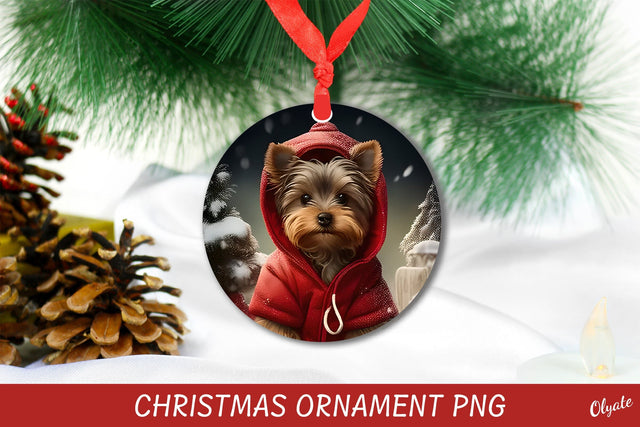 3D Dog Sign PNG. Dog Christmas Ornament Sublimation Olga Terlyanskaya 