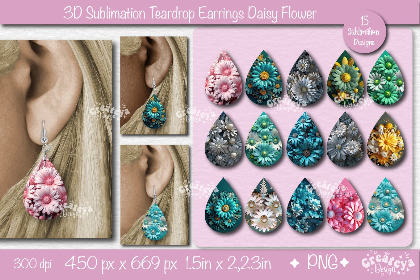 DIY jewelry sublimation earrings teardrop sublimation earrings Earring  Blanks
