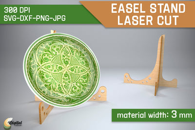 3D Easel Stands Laser Cut. Holder. Design SVG SVG Evgenyia Guschina 