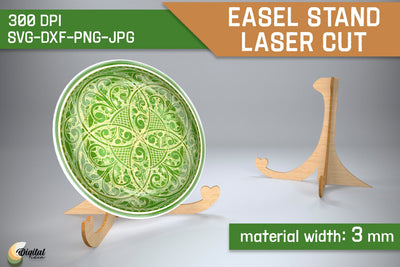 3D Easel Stands Laser Cut. Holder. Design SVG SVG Evgenyia Guschina 