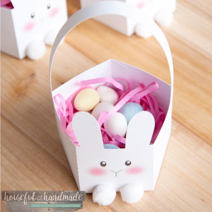 3D Easter Bunny Basket SVG Houseful of Handmade 