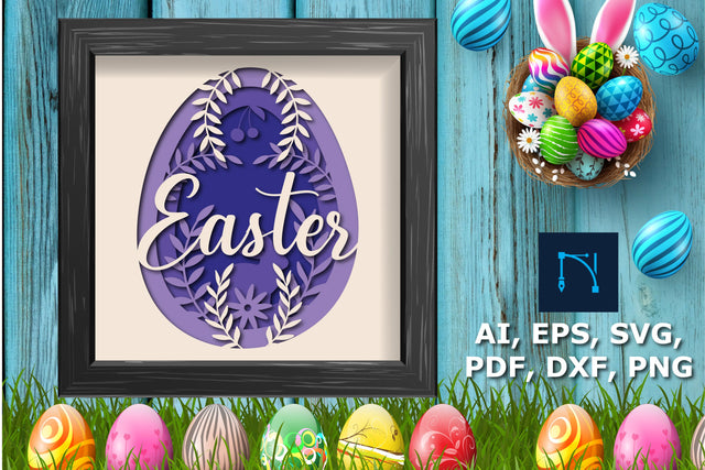 3d Easter Day multi-layer Shadow Box SVG SVG MD JOYNAL ABDIN 