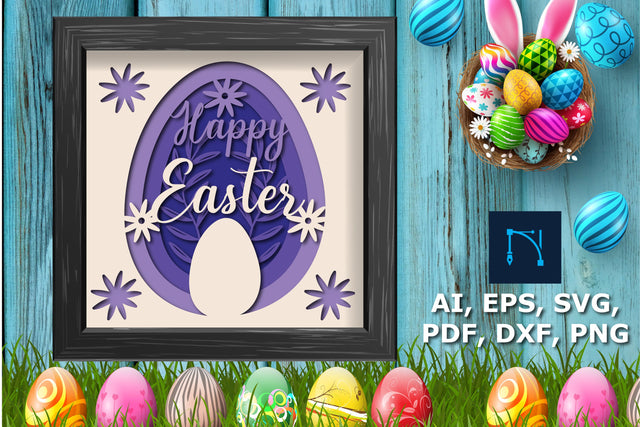 3d Easter Day multi-layer Shadow Box SVG SVG MD JOYNAL ABDIN 