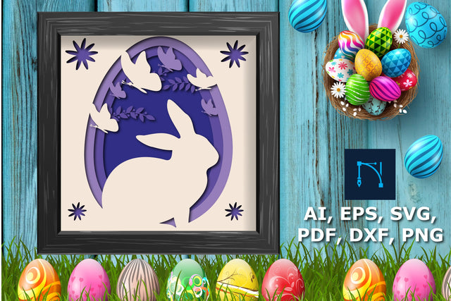 3d Easter Day multi-layer Shadow Box SVG SVG MD JOYNAL ABDIN 