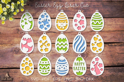 3d Easter egg laser cut files SVG Olga Boat Design 