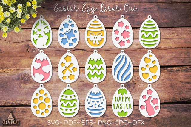 3d Easter egg laser cut files SVG Olga Boat Design 