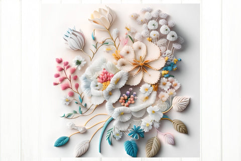 3D Embroidery Tumbler Bundle. 3D Embroidery Flowers Tumbler Sublimation Olga Terlyanskaya 