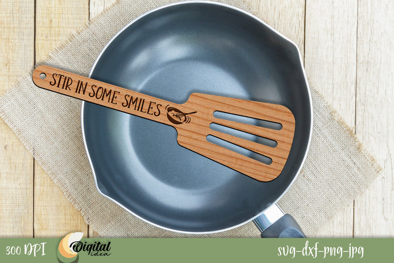 3D Engraved Wooden Spatulas. Kitchen Laser Cut Design. SVG. SVG Evgenyia Guschina 