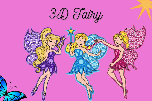 3D Fairy SVG Bundle SVG SvgOcean 