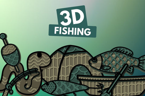 3D Fishing SVG Bundle SVG SvgOcean 