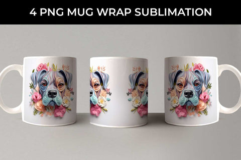 3D Floral Fantasy Boxer Mug Sublimation PNG Bundle Free For Commercial Use Sublimation Sintegra 