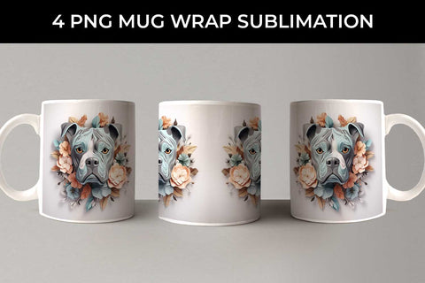 3D Floral Fantasy Boxer Mug Sublimation PNG Bundle Free For Commercial Use Sublimation Sintegra 
