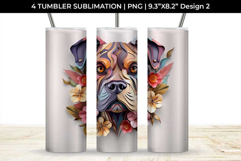 3d Floral Fantasy Boxer Tumbler Wrap Sublimation PNG Bundle Free For Commercial Use Sublimation Sintegra 