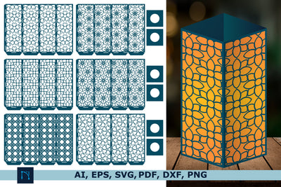 3d floral pattern Lantern SVG bundle SVG MD JOYNAL ABDIN 