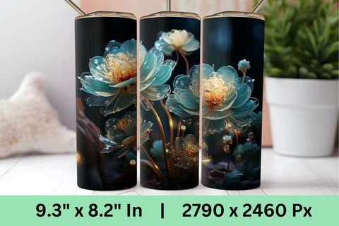 3d Flower Sublimation Tumbler, 3d Sublimation Tumbler Wrap Sublimation FloridPrintables 