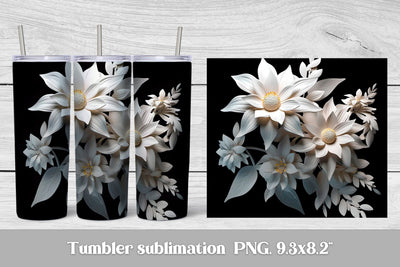 3d flower sublimation tumbler wrap | 3d flower sublimation Sublimation Svetana Studio 