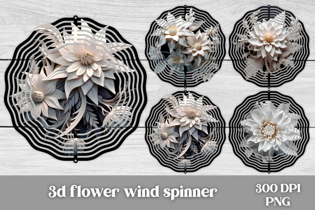 3d flower wind spinner | Flower wind spinner sublimation Sublimation Svetana Studio 