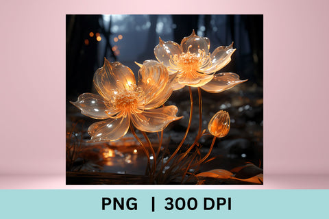 3d Flowers Sublimation Tumbler | Flowers Tumbler Sublimation Sublimation FloridPrintables 