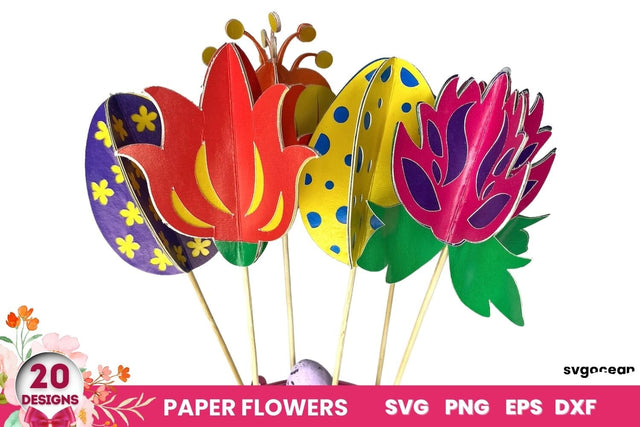 3D Flowers SVG | Easter Cut Files SVG SvgOcean 