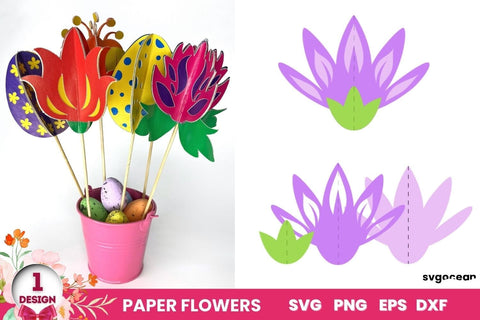 3D Flowers SVG | Easter Cut Files SVG SvgOcean 