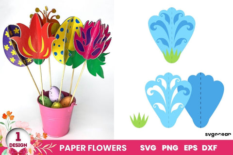 3D Flowers SVG | Easter Cut Files SVG SvgOcean 