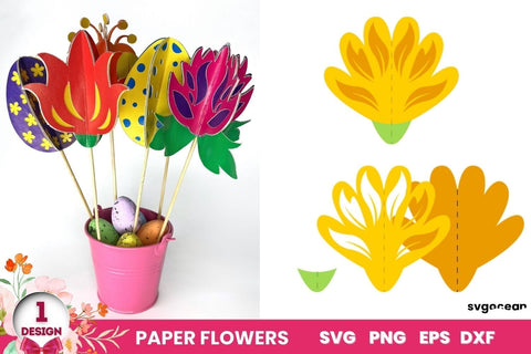3D Flowers SVG | Easter Cut Files SVG SvgOcean 