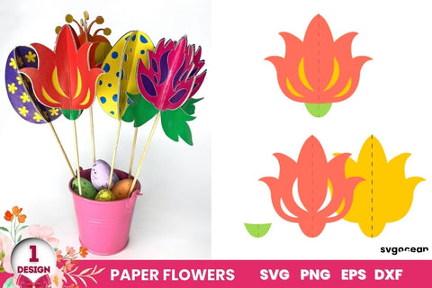 3D Flowers SVG | Easter Cut Files SVG SvgOcean 